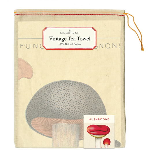 Cavallini & Co. Tea Towel - Mushroom