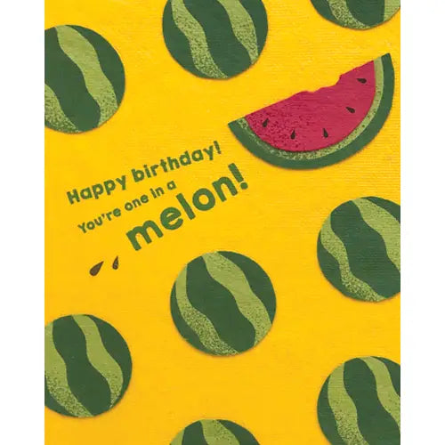 One Melon Birthday Card
