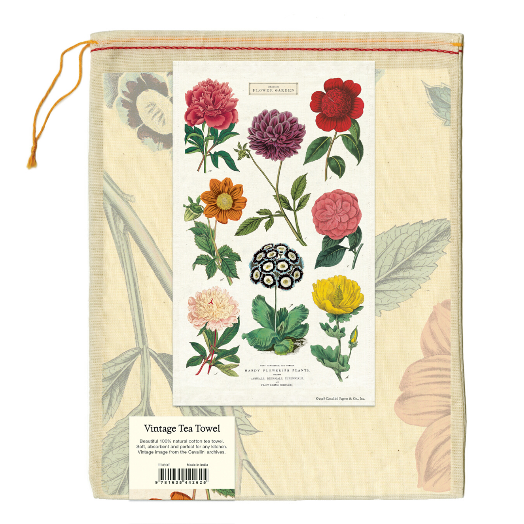 Cavallini & Co. Tea Towel - Botanica