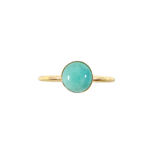 Medium Amazonite Ring Goldfill