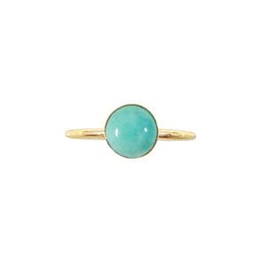 Medium Amazonite Ring Goldfill
