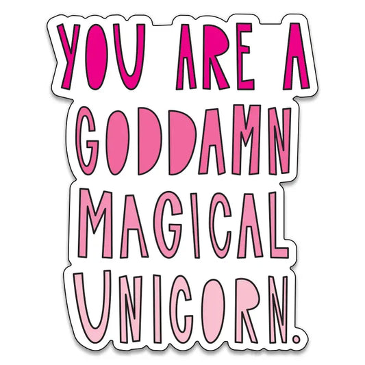Goddamn Magical Unicorn 3" Sticker