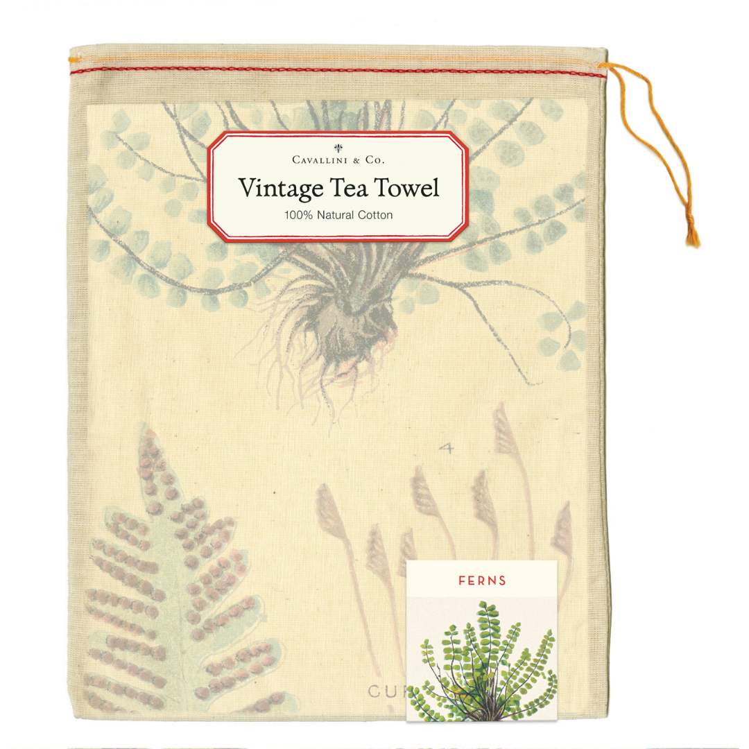 Cavallini & Co. Tea Towel - Ferns – Stocklist