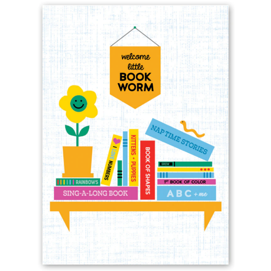 Baby Book Worm Card