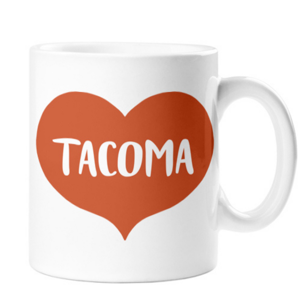 Big Caramel Heart for Tacoma Mug