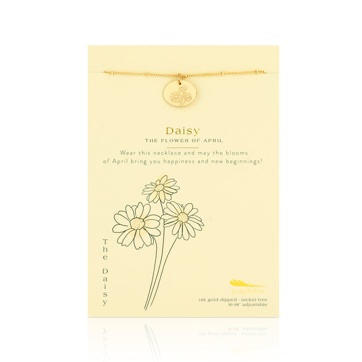 Birth Month Flower Necklace - Daisy (April)