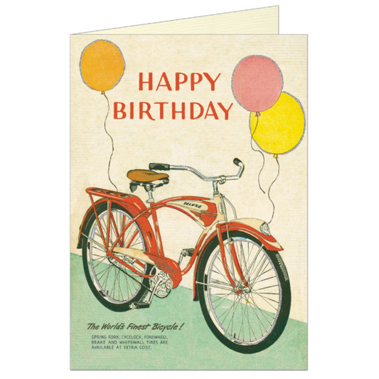 Cavallini & Co. Greeting Card - Happy Birthday Bicycle