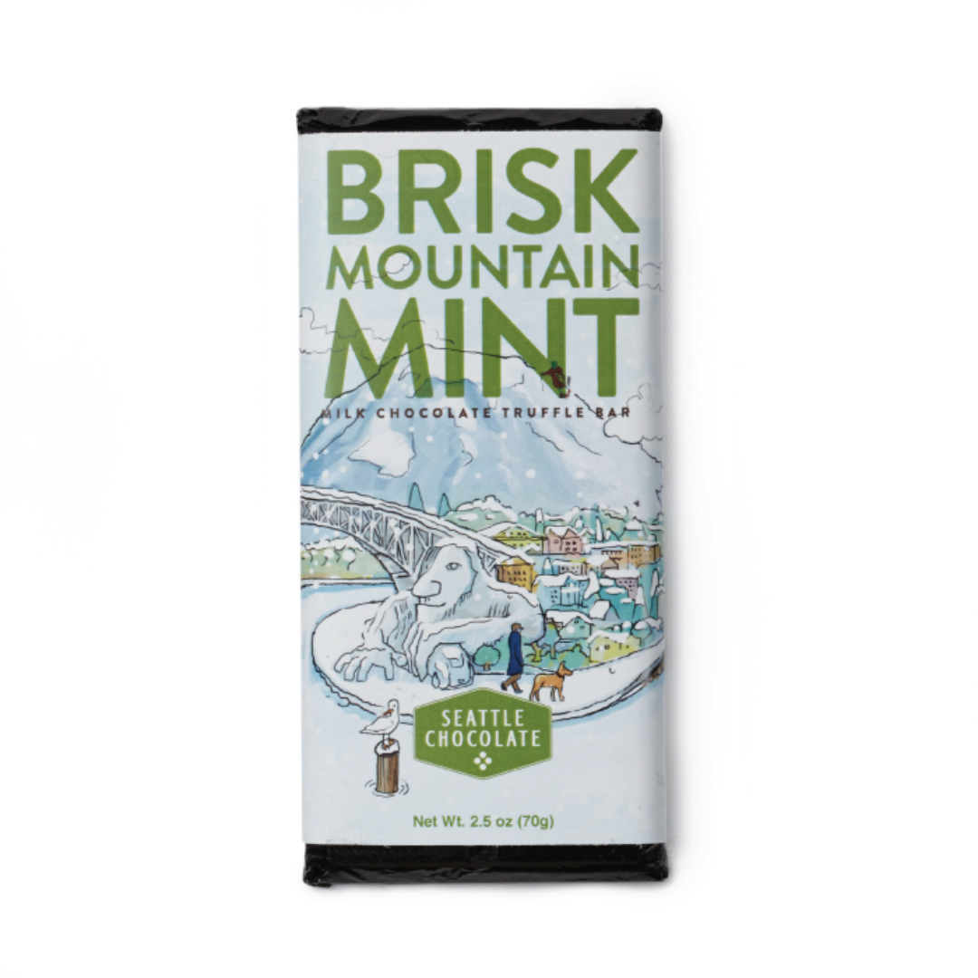 Brisk Mountain Mint Chocolate Bar