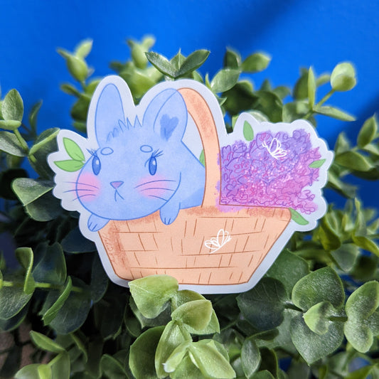 Bunny Basket Sticker