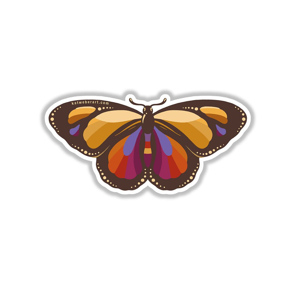 Butterfly Sticker - Kat Weber Art