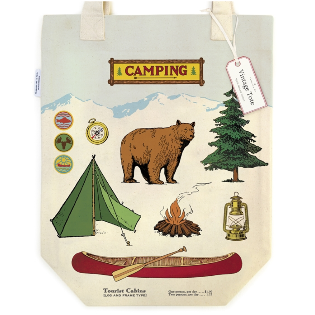 Cavallini & Co. Tote Bag - Camping