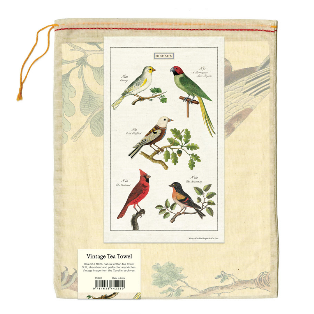 Cavallini & Co. Tea Towel - Birds