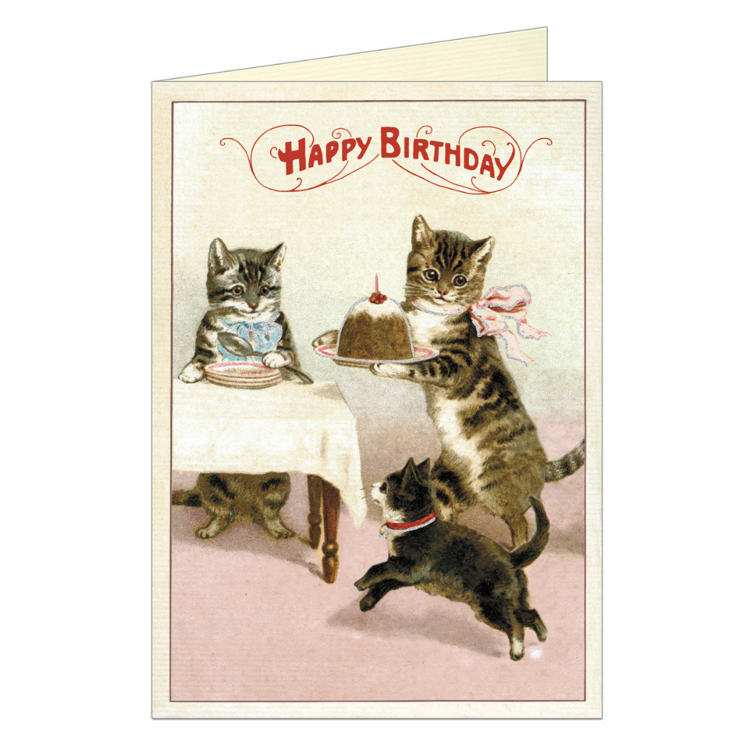 Cavallini & Co. Greeting Card - Happy Birthday Cats