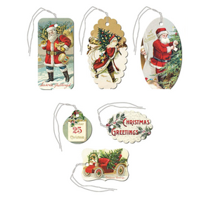 Cavallini & Co. Christmas Santa Gift Tags
