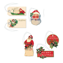 Load image into Gallery viewer, Cavallini &amp; Co. Vintage Christmas Santa Gift Tags
