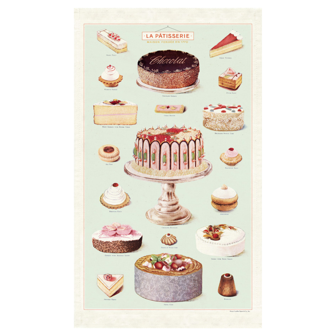 Cavallini & Co. Tea Towel - La Patisserie