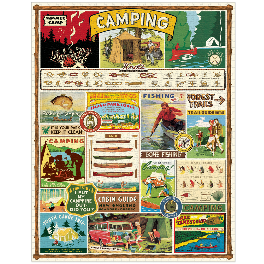 Cavallini & Co. 1000 Piece Puzzle - Camping