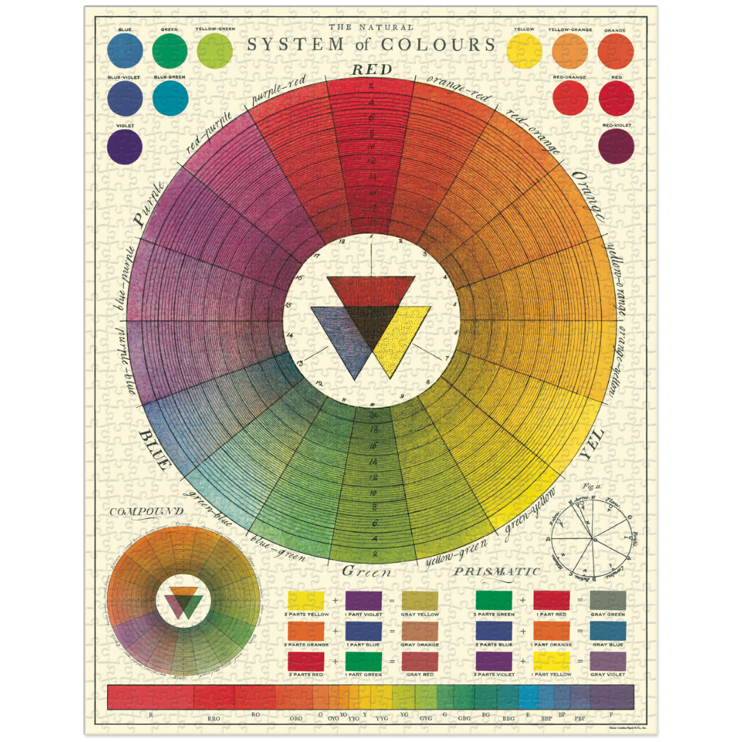 Cavallini & Co. 1000 Piece Puzzle - Color Wheel