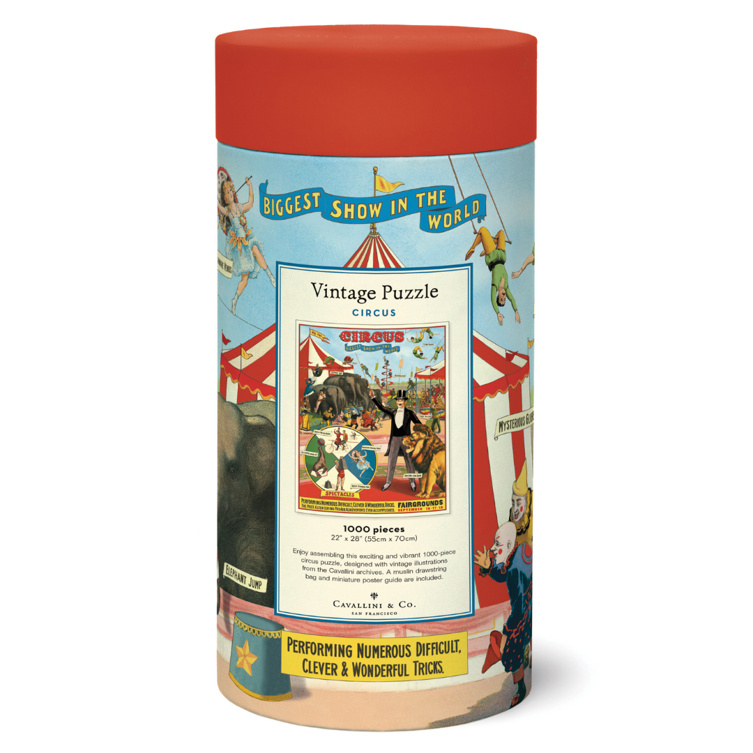 Coppenrath – Circus At Christmas: Puzzle Da 1000 Pezzi, Design Vintage Colorato Di Barbara Behr, Dimensioni 68x48 Cm, Per Adulti E Bambini Sopra I 3 Anni