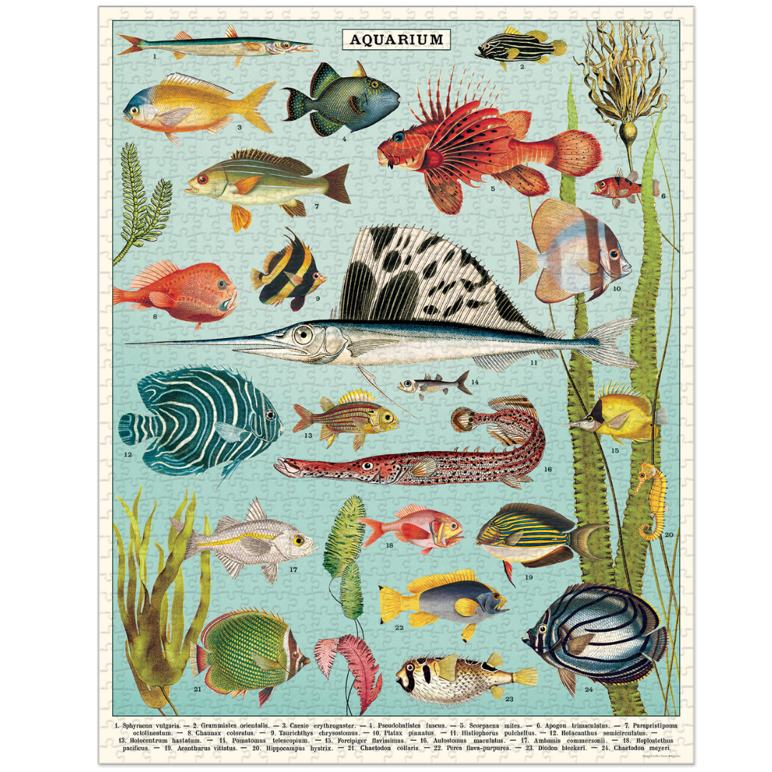 Cavallini & Co. 1000 Piece Puzzle - Fish