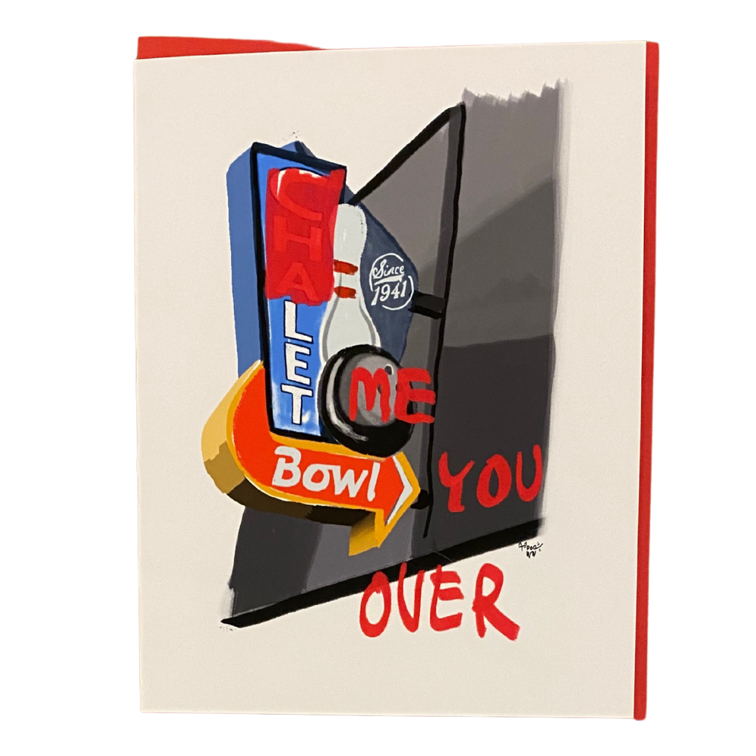 Chalet Bowl Valentines Card