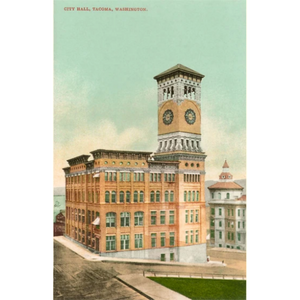 City Hall Tacoma Postcard