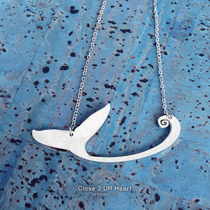 In The Wave Necklace - Whale Tail