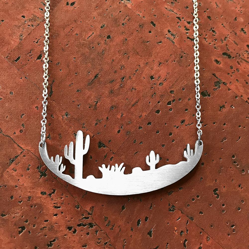In The Wind Necklace - Saguaro