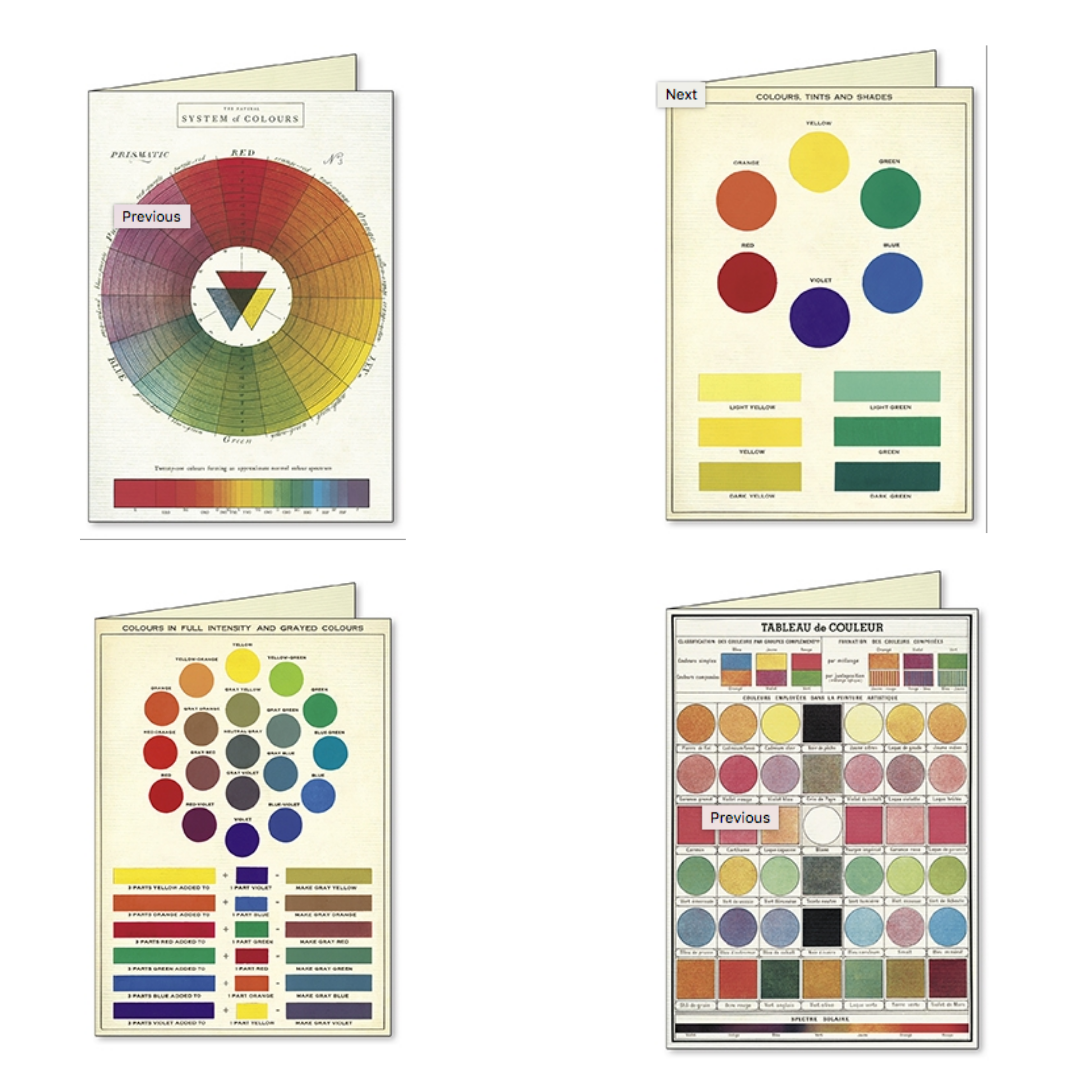 Cavallini & Co. Boxed Note Cards - Color Wheel