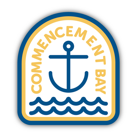 Commencement Bay &  Anchor/Wave Sticker