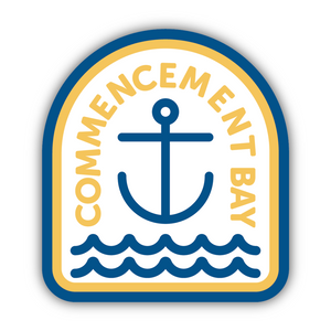Commencement Bay &  Anchor/Wave Sticker