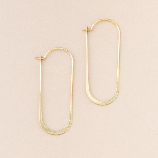 Refined Earring Collection - Cosmic Oval/Gold Vermeil