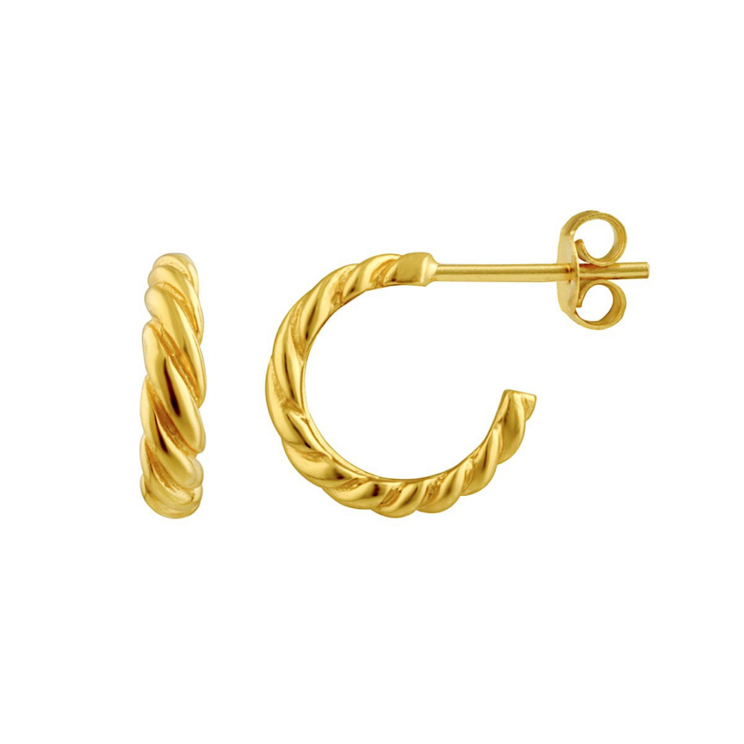 Croissant Dome Hoop Gold