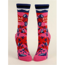 Load image into Gallery viewer, Dear Wine, Yes Crew Socks
