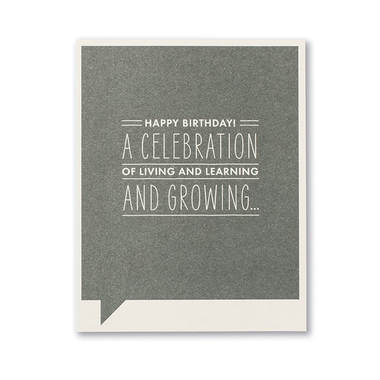 Happy Birthday! A celebration of living