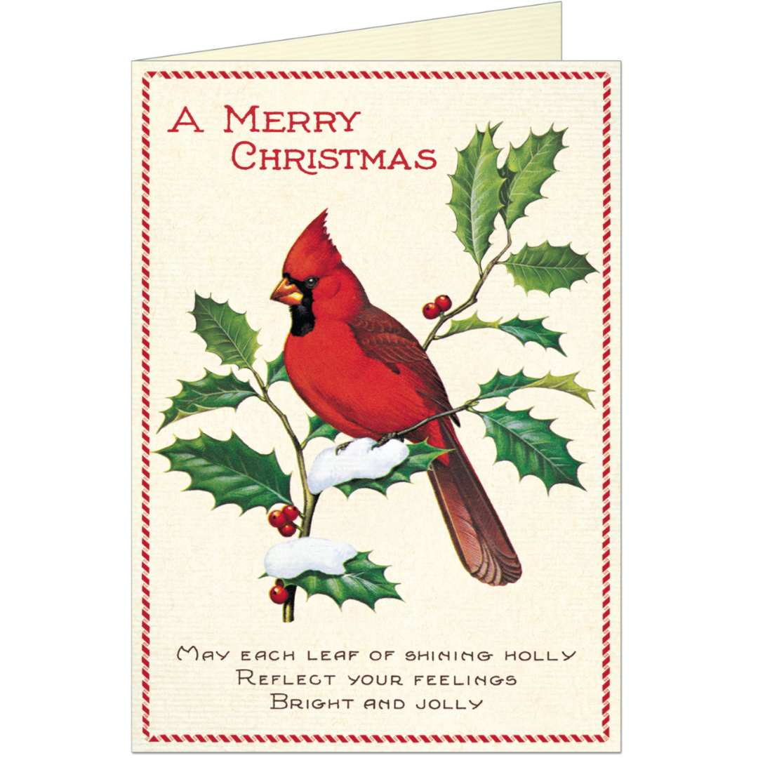 Cavallini & Co. Greeting Card - Christmas Bird