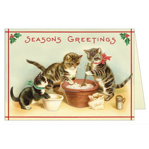 Cavallini & Co. Greeting Card - Christmas Cats 3