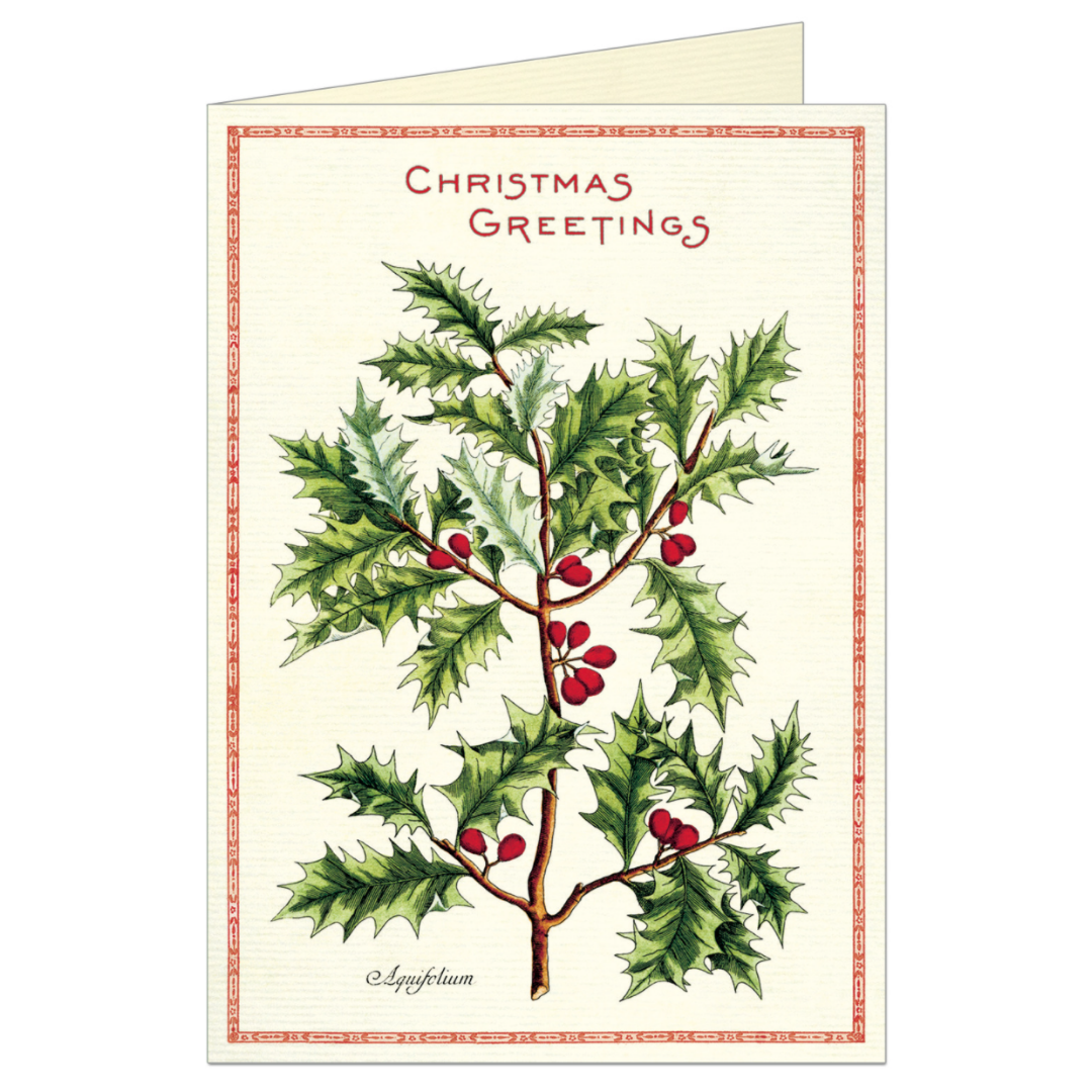 Cavallini & Co. Greeting Card - Holly