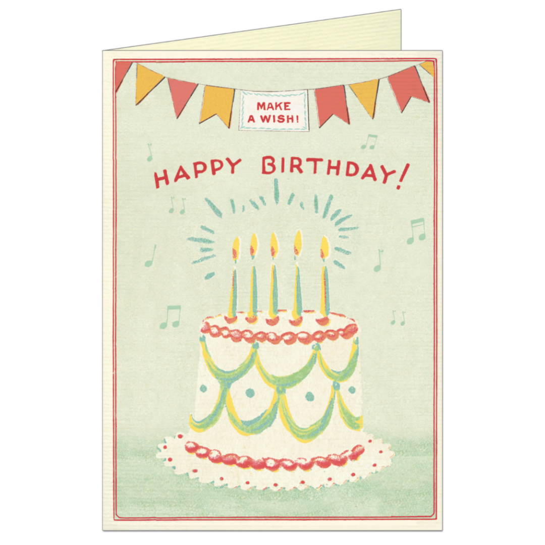 Cavallini & Co. Greeting Card - Happy Birthday Cake 3