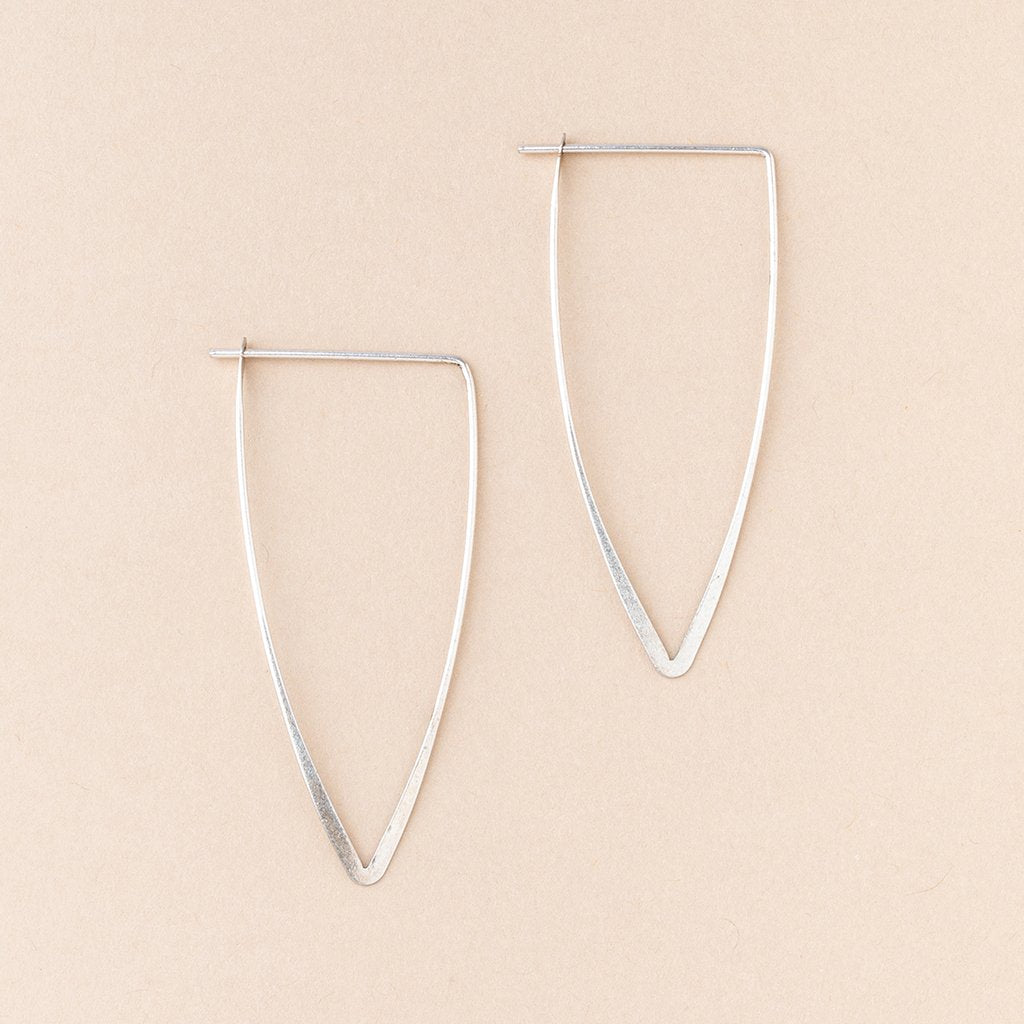 Refined Earring Collection - Galaxy Triangle/Sterling Silver