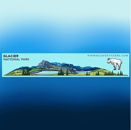 Hydrascape Miniscape Sticker - Glacier