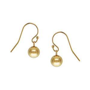 Gold Ball Chic Drop Earrings