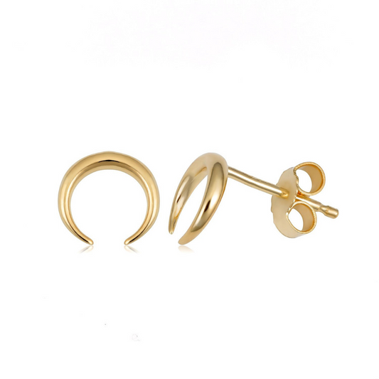 Gold Little Horn Studs