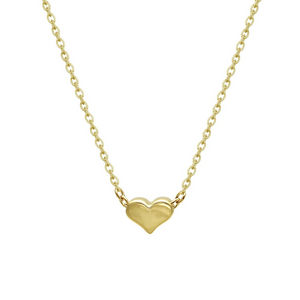 Gold Petite Heart Necklace