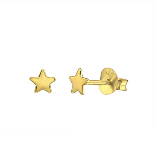 Gold Twinkle Little Star Studs