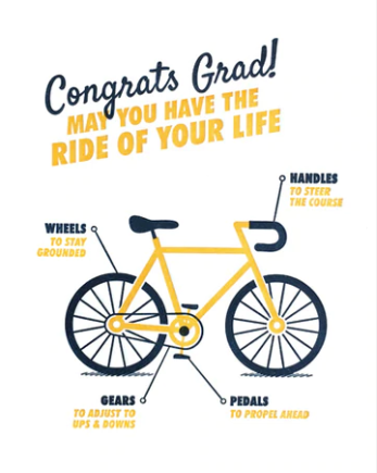 Graduation Bicycle Card