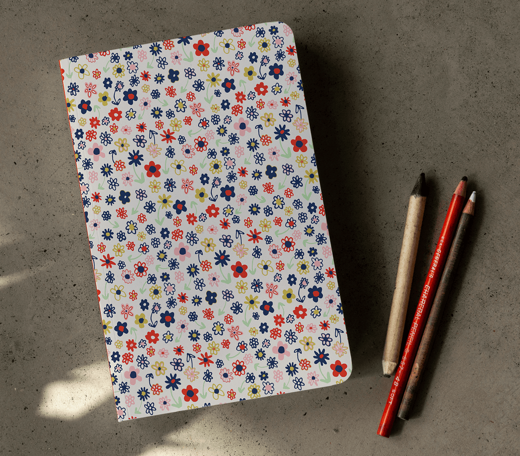 Groovy Daisy Classic Layflat Notebook-Lined