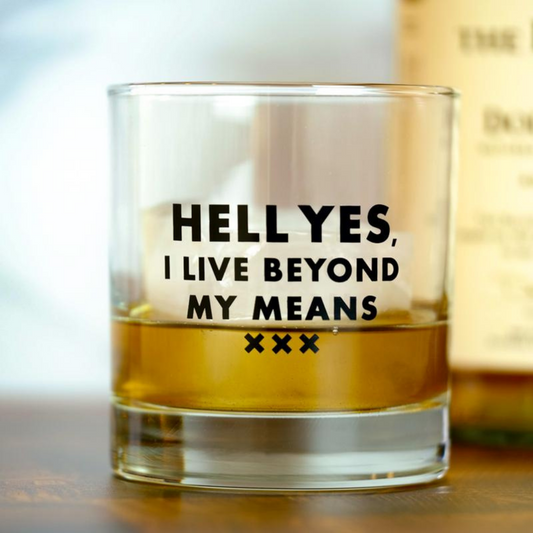Hell Yes Whiskey Glass