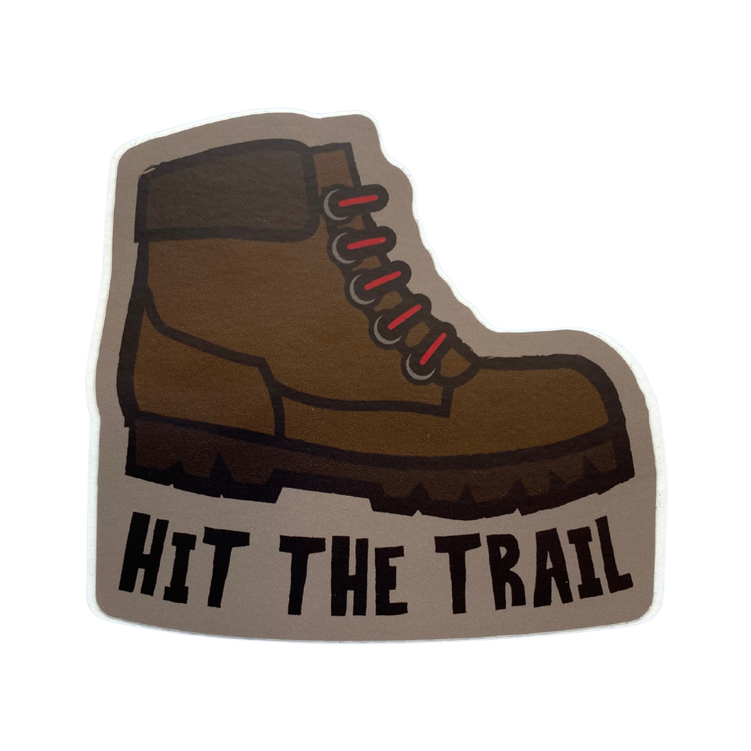 Hit the Trail Sticker