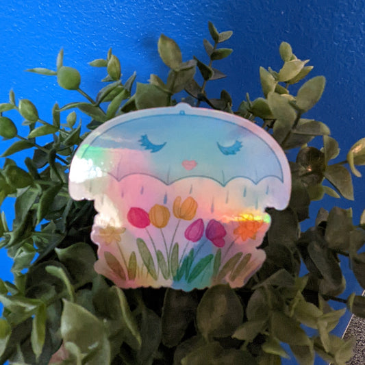 Holographic Umbrella Sticker